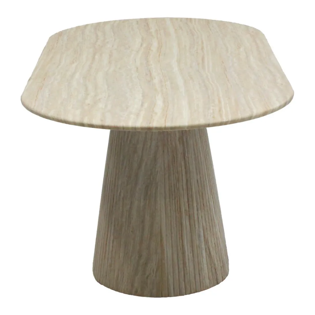 Hadayly Dining Table-180-Stone/Wood