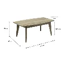 Lioly Coffee Table-Natural Wood