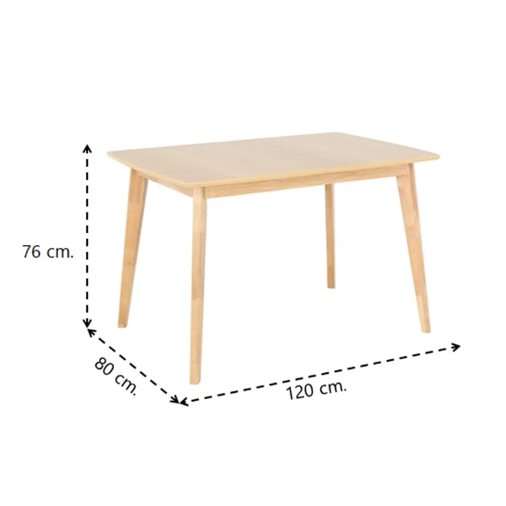 Yukari Dining Table-A120-160/Natural Oak