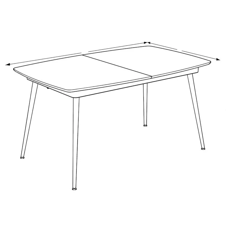 Yukari Dining Table-A120-160/Natural Oak