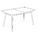 Yukari Dining Table-A120-160/Natural Oak