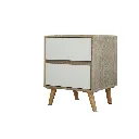 Looms Cathal-A Night Table NT40-Solid Oak/White