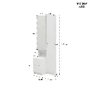 Mira Dressing Table DT60-Stand/Snow White