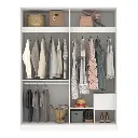 Moneta Wardrobe 160cm - White