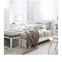 Moneta-F Bed 5ft - White