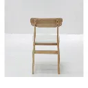 Yada-B Dining Chair-Rubber Wood/SL White
