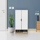 Preem Shoe Cabinet SH60-Solid Oak/White