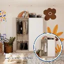 Prema Wardrobe WS160-Solid Oak/White