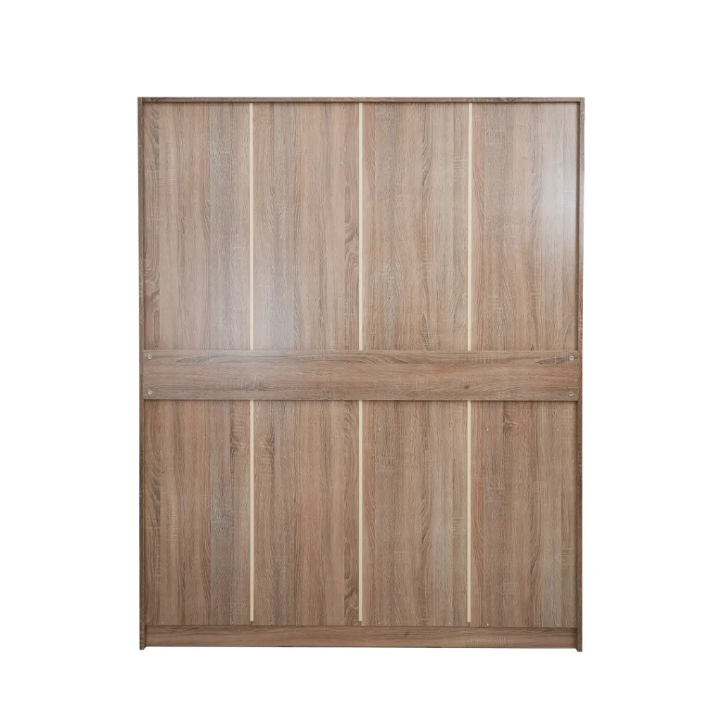 Remus - E Wardrobe 160cm - Solid Oak/White