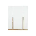 Remus - E Wardrobe 160cm - Solid Oak/White