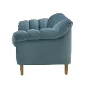 Rosee Sofa 2Seater-Wood Plastic Leg/Light Blue Fabric