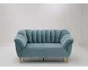 Rosee Sofa 2Seater-Wood Plastic Leg/Light Blue Fabric