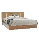 Sacha Bed 6ft - Solid Oak/White