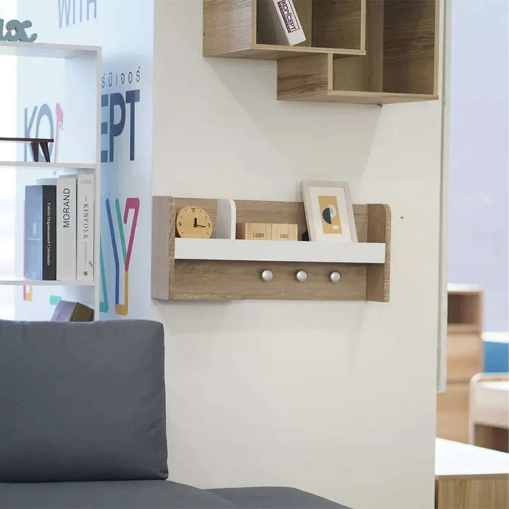 Looms Grace Hanging Shelf 60-Solid Oak/White
