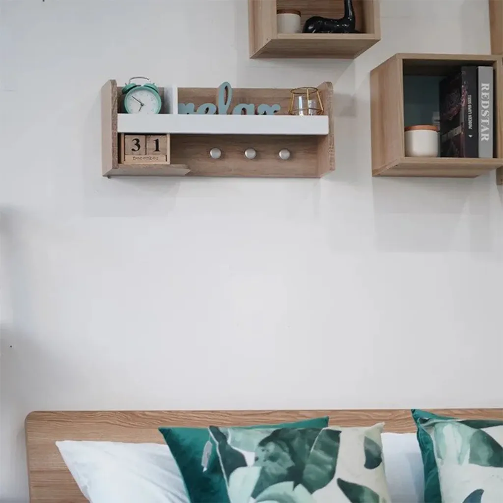 Looms Grace Hanging Shelf 60-Solid Oak/White