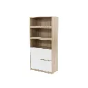 Looms Heidi Tall Cabinet CT80-Solid Oak/White
