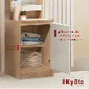 Looms Kyoto Dressing Table DT50-Solid Oak/White