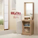 Looms Kyoto Dressing Table DT50-Solid Oak/White