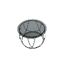Scotch Coffee Table-C60#2-Black/Black Grey Glass