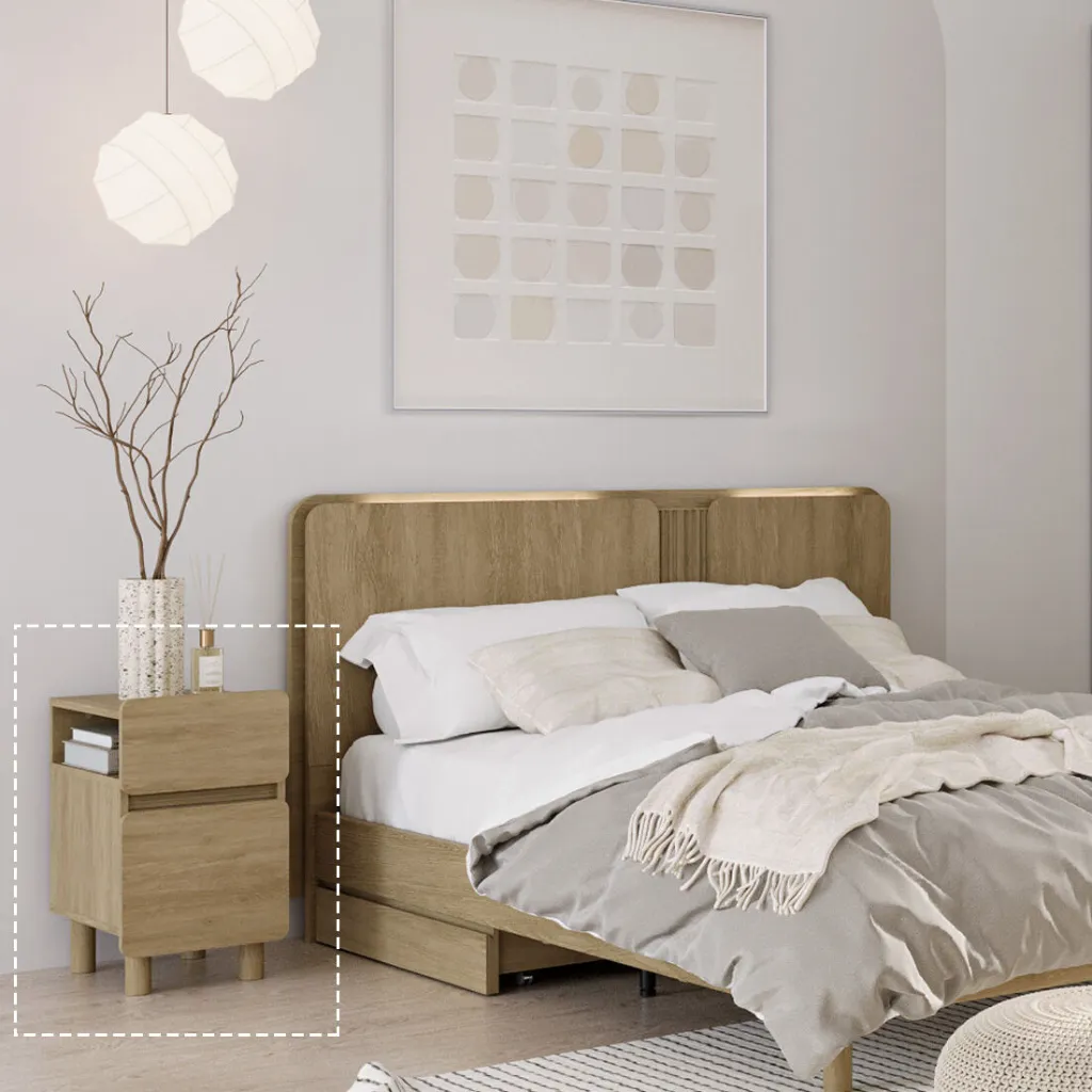 Skift Night Table 35cm wide-Nyhavn Oak