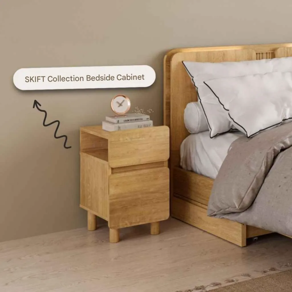 Skift Night Table 35cm wide-Nyhavn Oak