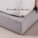 Snooze Bed 6ft-Light Grey Fabric