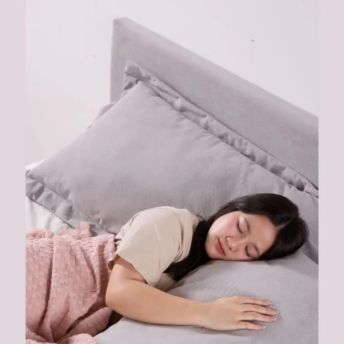 Snooze Bed 6ft-Light Grey Fabric