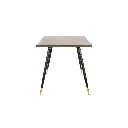Tarish-A140 Dining Table - Gold Black Leg - Walnut