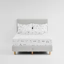 Lotus Attitude Brooklyn - QS Fitted Bedsheet Set-5pcs - LTA-BS-BROOKLYN-BR03W