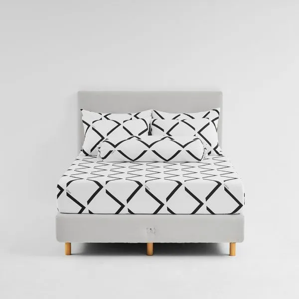 Lotus Attitude Brooklyn - QS Fitted Bedsheet Set-5pcs - LTA-BS-BROOKLYN-BR05W