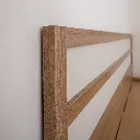 Malfoy Bed 3.5ft - Solid Oak/White