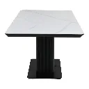 Canbelia Dining Table A180/Black/White Stone Ceramic