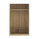 Go/Hoshino Wardrobe-WO160/Solid Oak/White