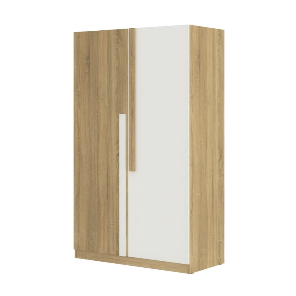Go/Hoshino Wardrobe-WO160/Solid Oak/White