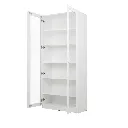 KC-Play /Jobio Tall Cabinet CT80-DE02/White/Clear Glass