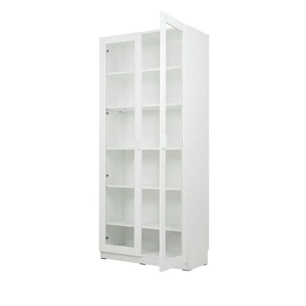 KC-Play /Jobio Tall Cabinet CT80-DE02/White/Clear Glass