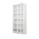 KC-Play /Jobio Tall Cabinet CT80-DE02/White/Clear Glass