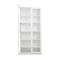 KC-Play /Jobio Tall Cabinet CT80-DE02/White/Clear Glass