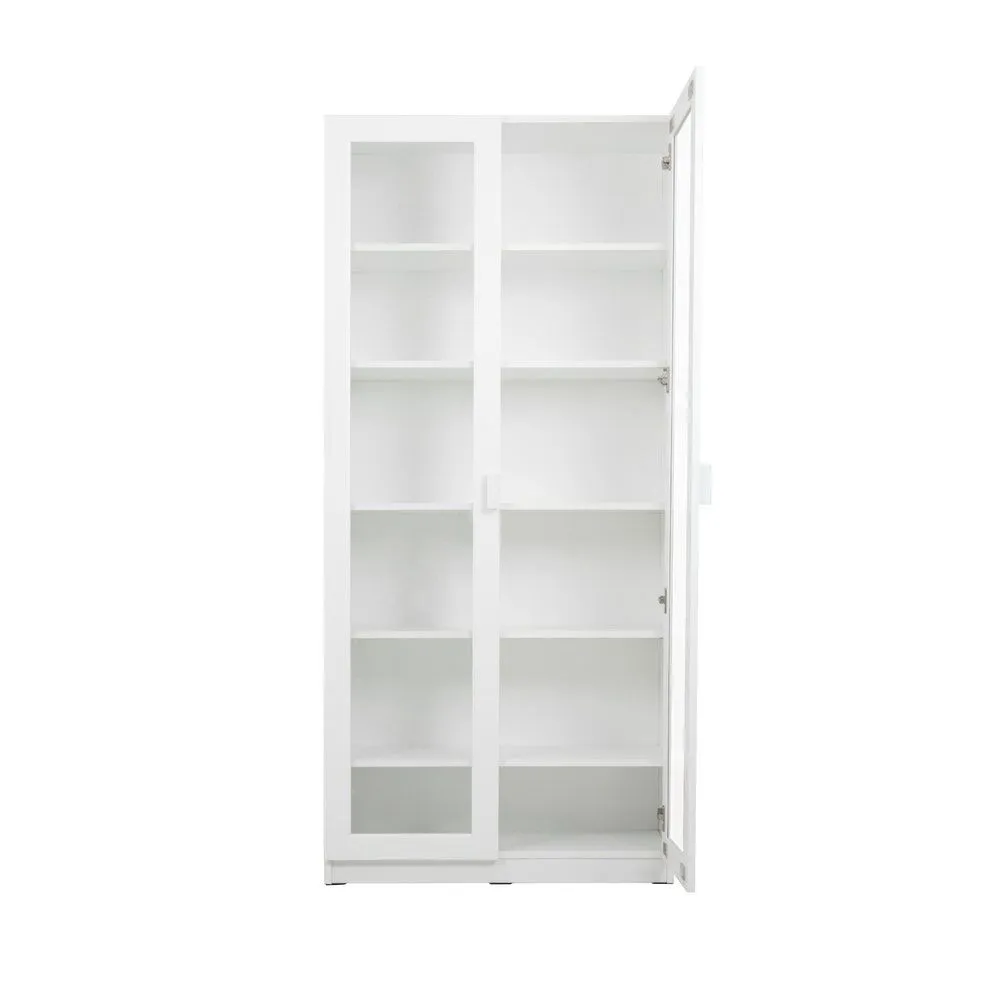 KC-Play /Jobio Tall Cabinet CT80-DE02/White/Clear Glass