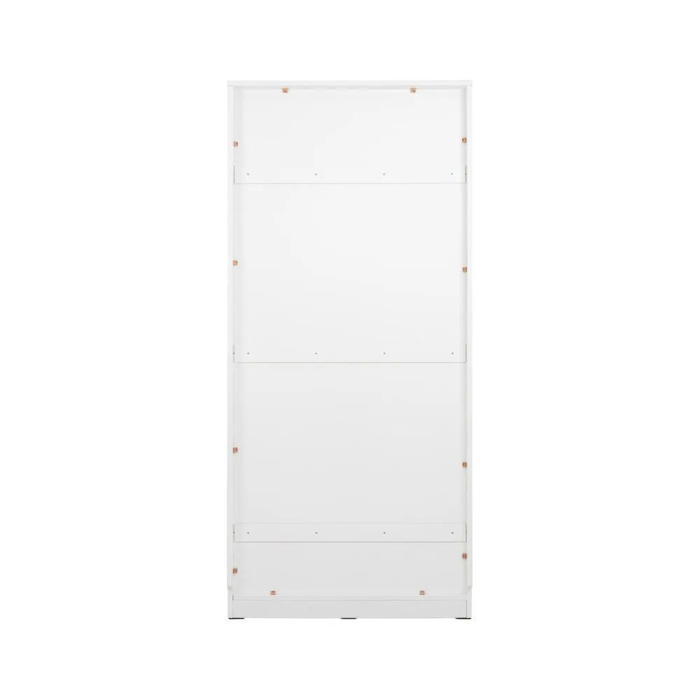 KC-Play /Jobio Tall Cabinet CT80-DE02/White/Clear Glass
