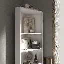 KC-Play/Dune Corner Tall Cabinet 63/White/Lindberg Oak