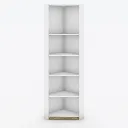 KC-Play/Dune Corner Tall Cabinet 63/White/Lindberg Oak