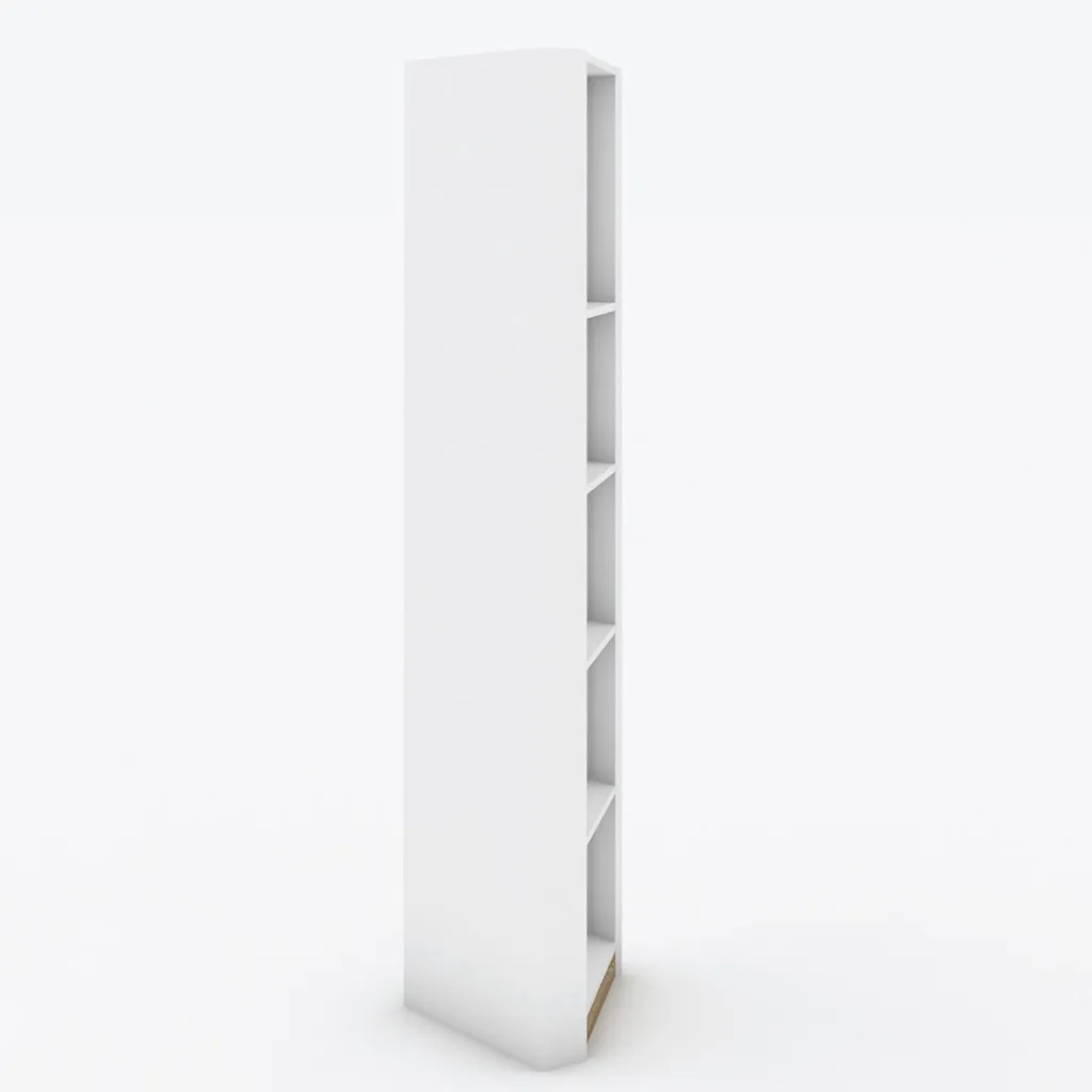 KC-Play/Dune Corner Tall Cabinet 63/White/Lindberg Oak