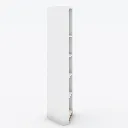 KC-Play/Dune Corner Tall Cabinet 63/White/Lindberg Oak