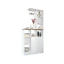 Ku/Burgess Tall Counter 90/White/Solid Oak- L/R