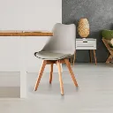 Lifely Dining Chair/Beech Grey/SL Grey