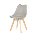 Lifely Dining Chair/Beech Grey/SL Grey