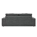 Restly Sofa 3Seater Plastic Leg/Dark Grey/LE