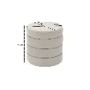 Round Storage Stool/Dinie/Cream