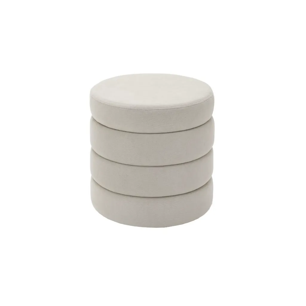 Round Storage Stool/Dinie/Cream